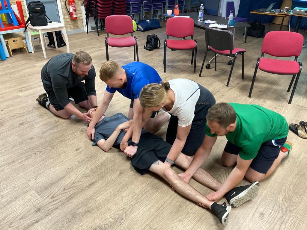 First aid training in progress in Bradford